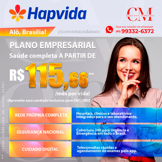 Plano de Saúde Hapvida - Corretora Cuida Mais
